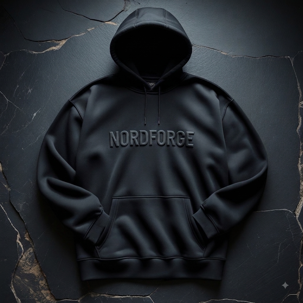 500 GSM Signature Hoodie - Black