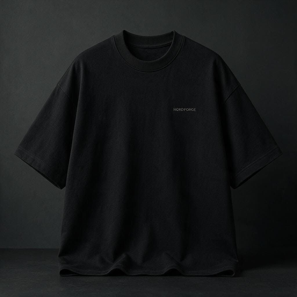 Heavyweight Oversized T-Shirt - Black